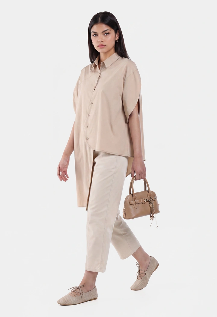 Asymmetrical Solid Shirt