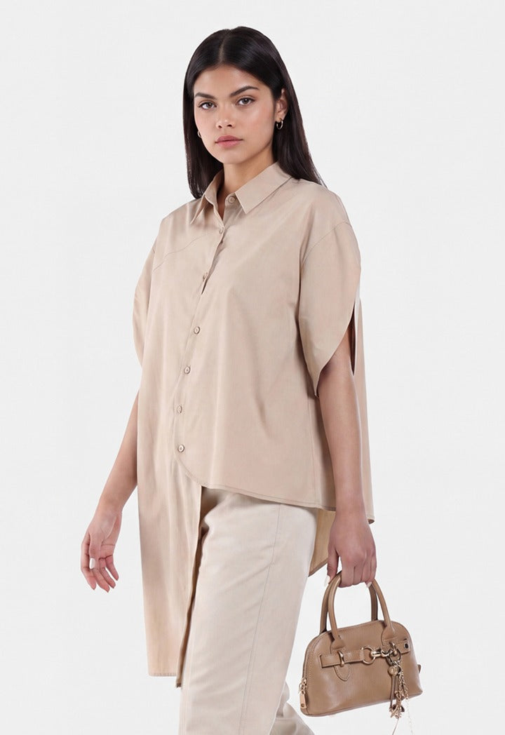 Asymmetrical Solid Shirt