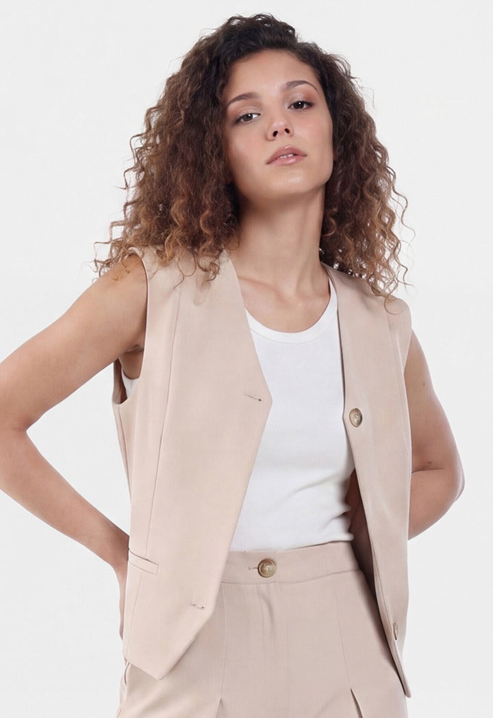 High Low Solid Vest