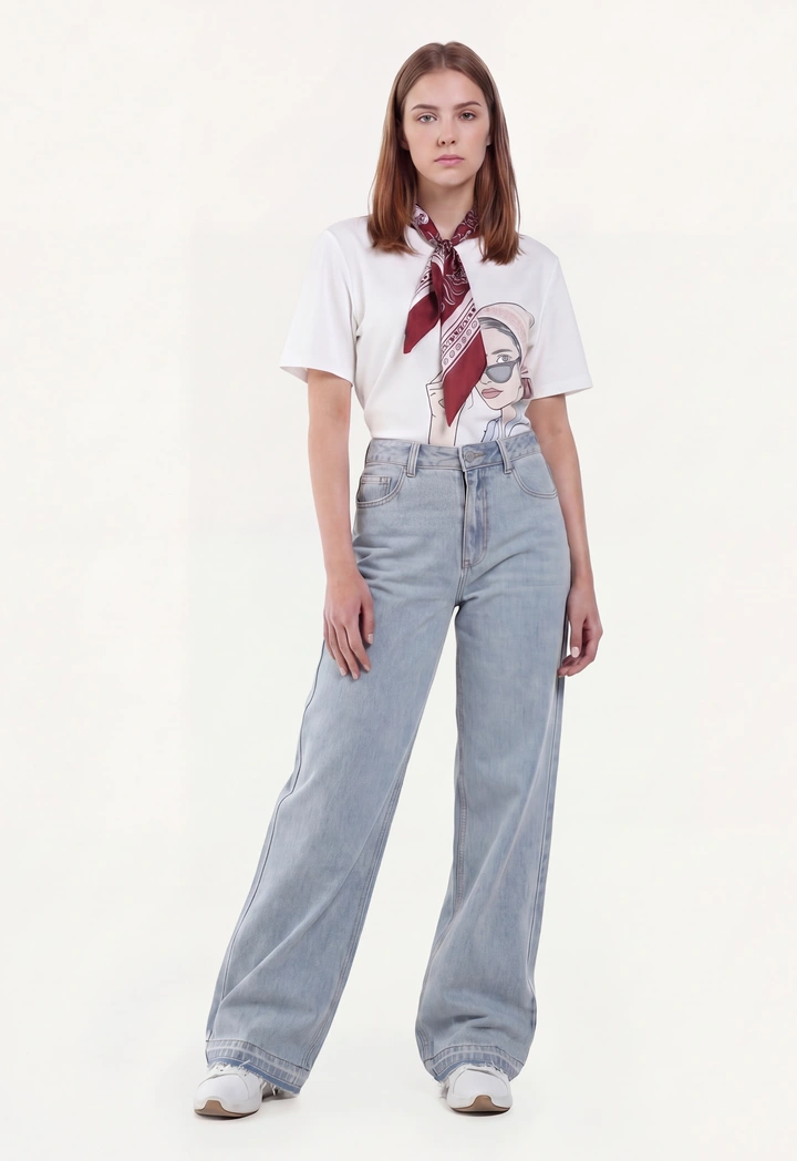 High Waist Wide Leg Jeans