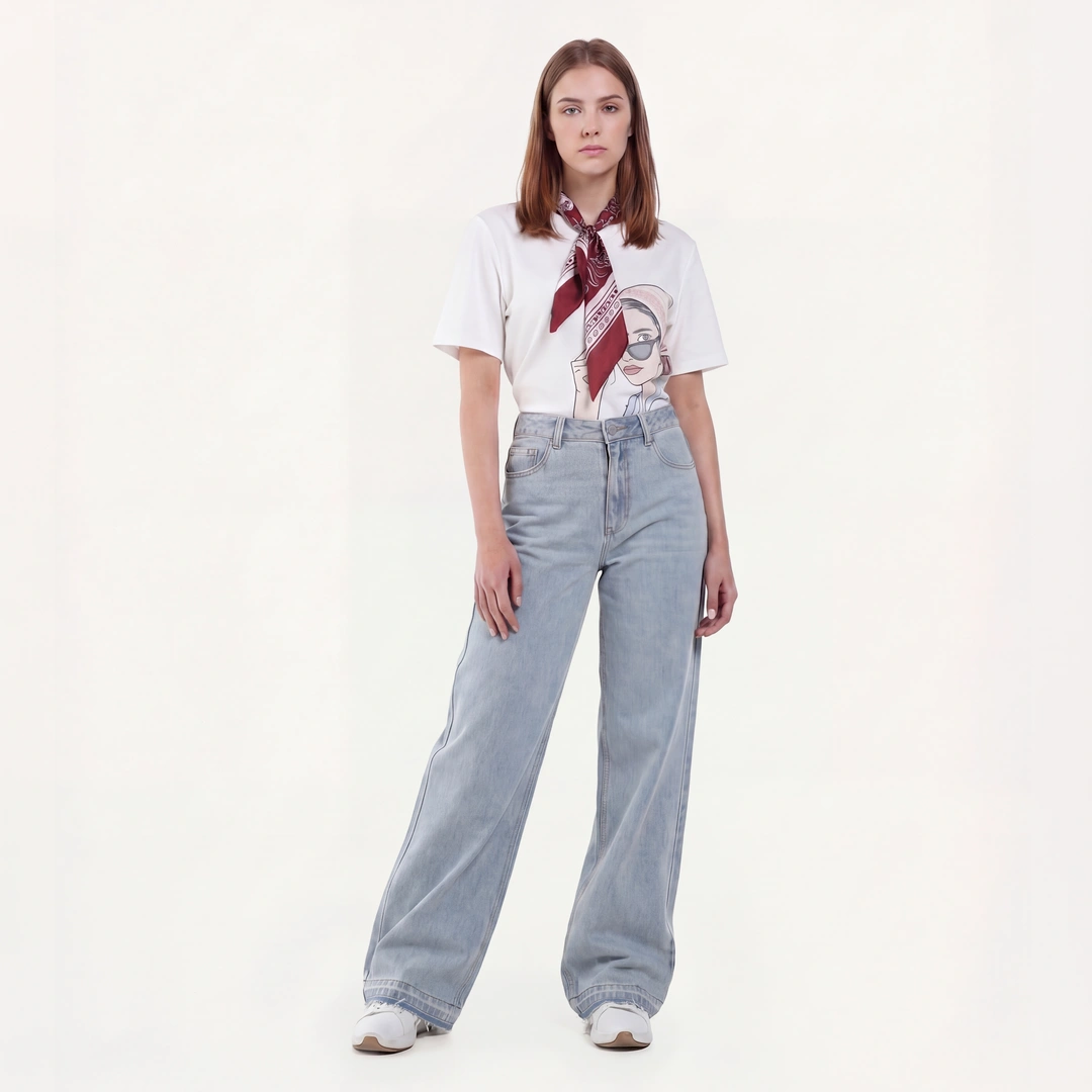 High Waist Wide Leg Jeans