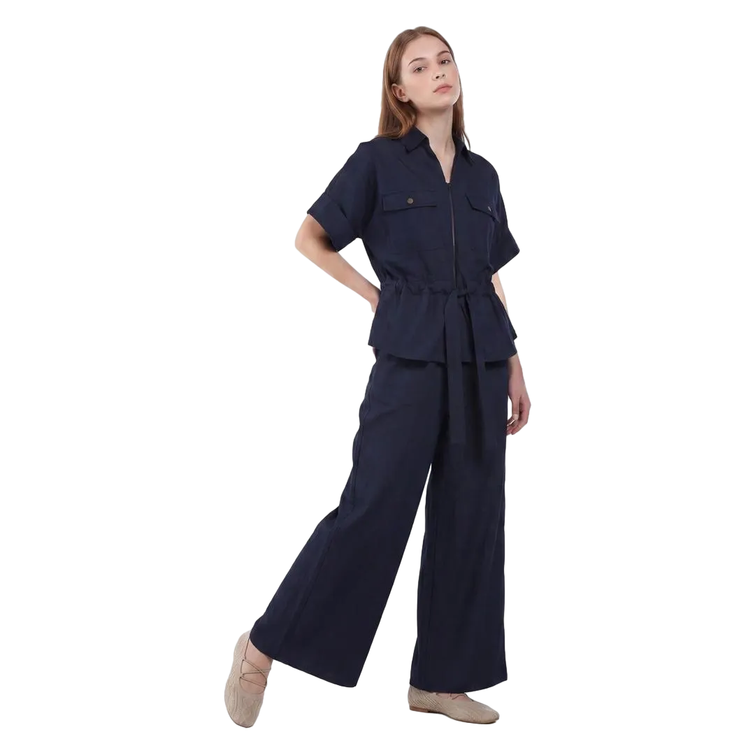 High Waist Wide Let Trousers