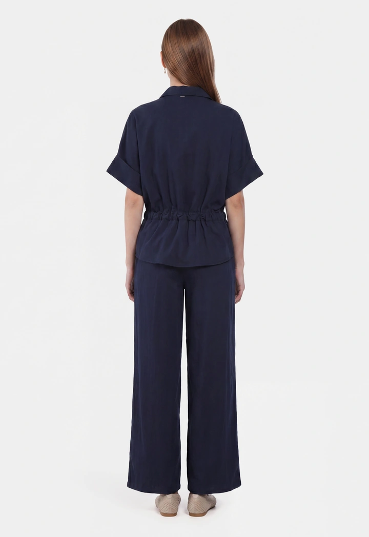 High Waist Wide Let Trousers