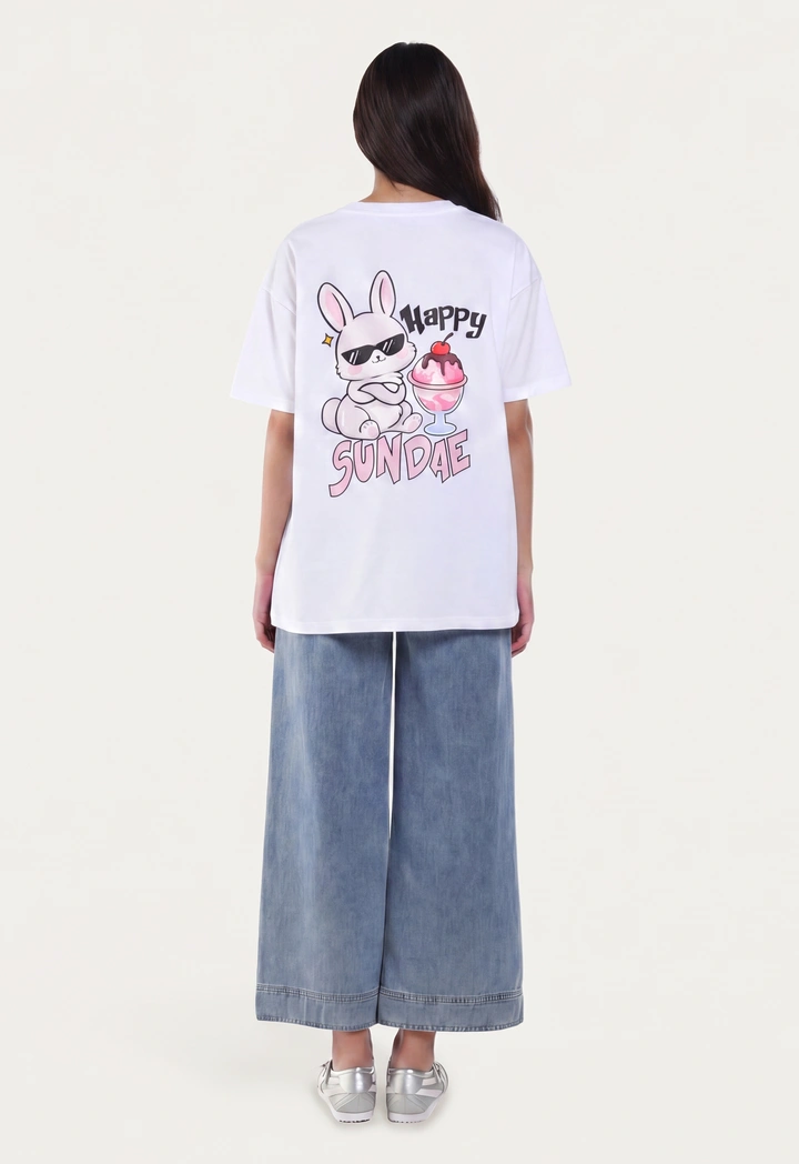 Oversize Printed Top