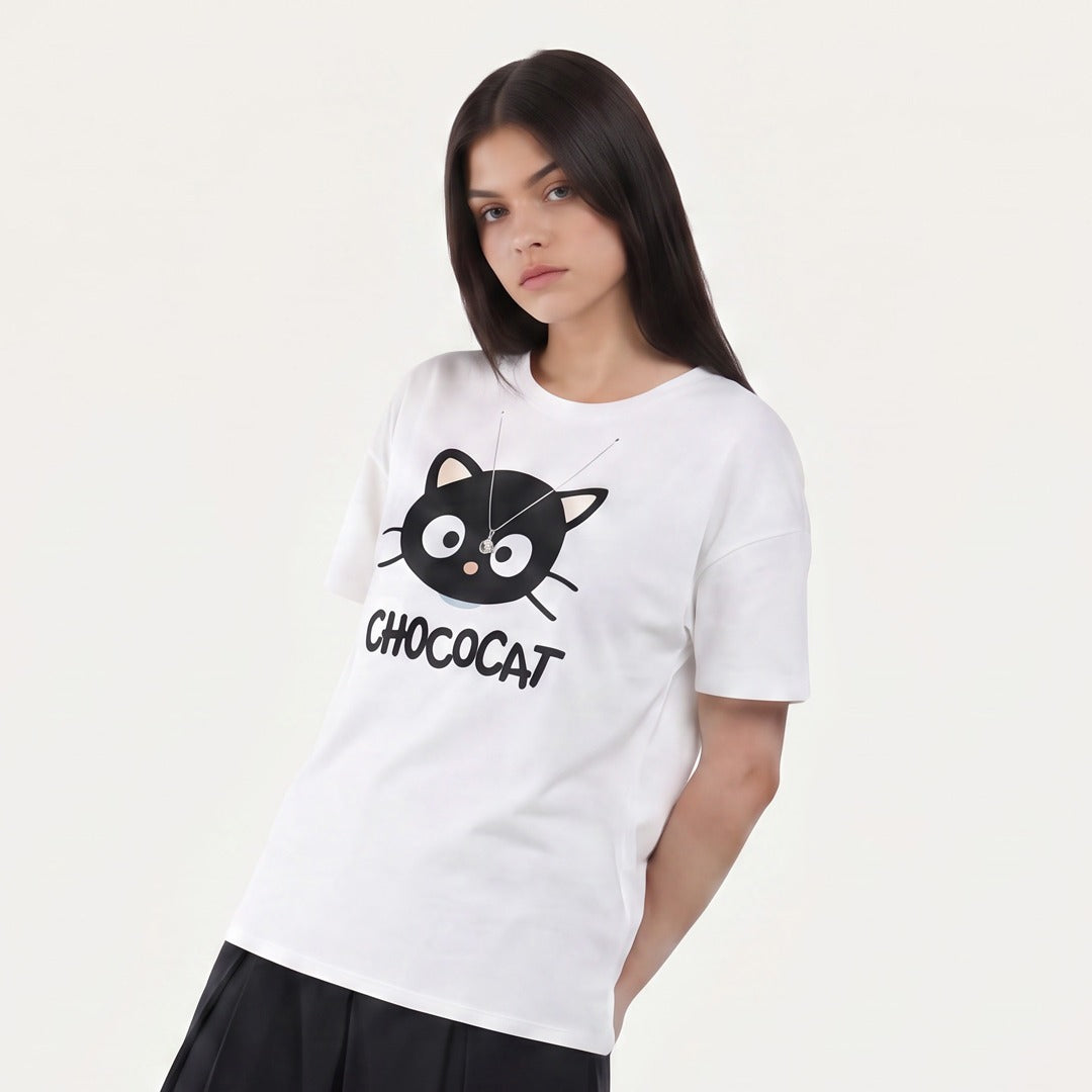 Chococat Patch Top with Detachable Chain