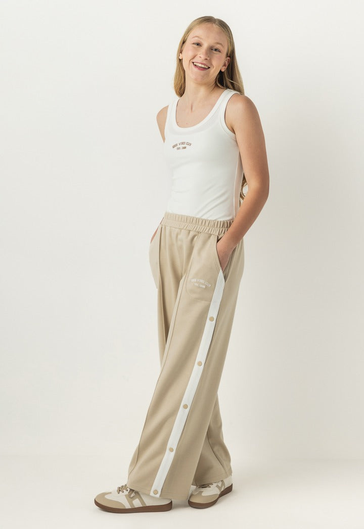 Side Snap Buttons Sweatpants