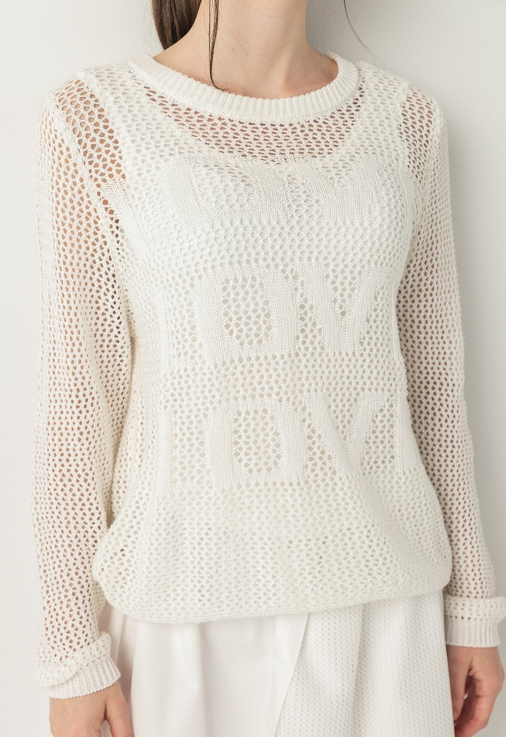 Hope Net Top Combo (2Pcs) Off White