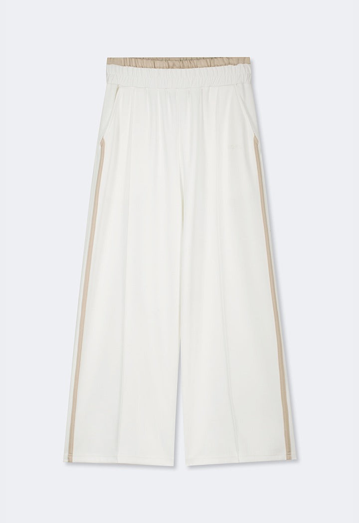 Hope Contrast Wide Leg Sweatpants Off White