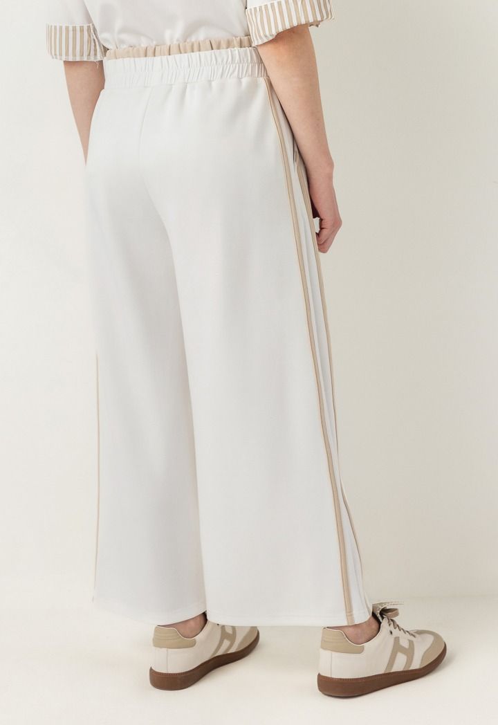 Hope Contrast Wide Leg Sweatpants Off White