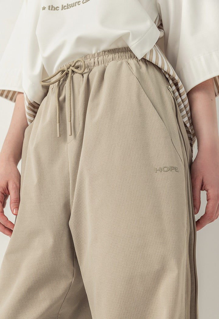 Hope Solid Sporty Pants Light Brown