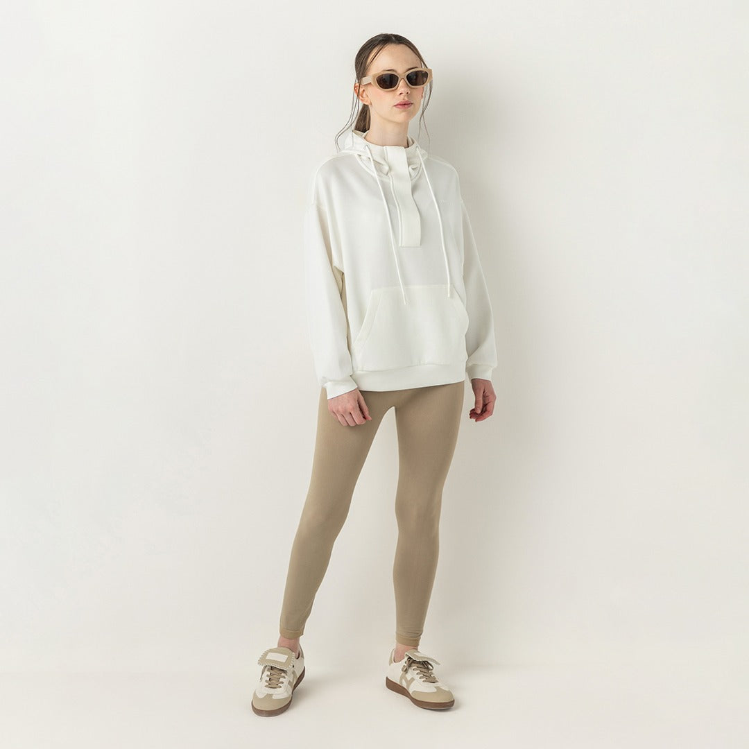 Hope Solid Knitted Leggings Light Brown