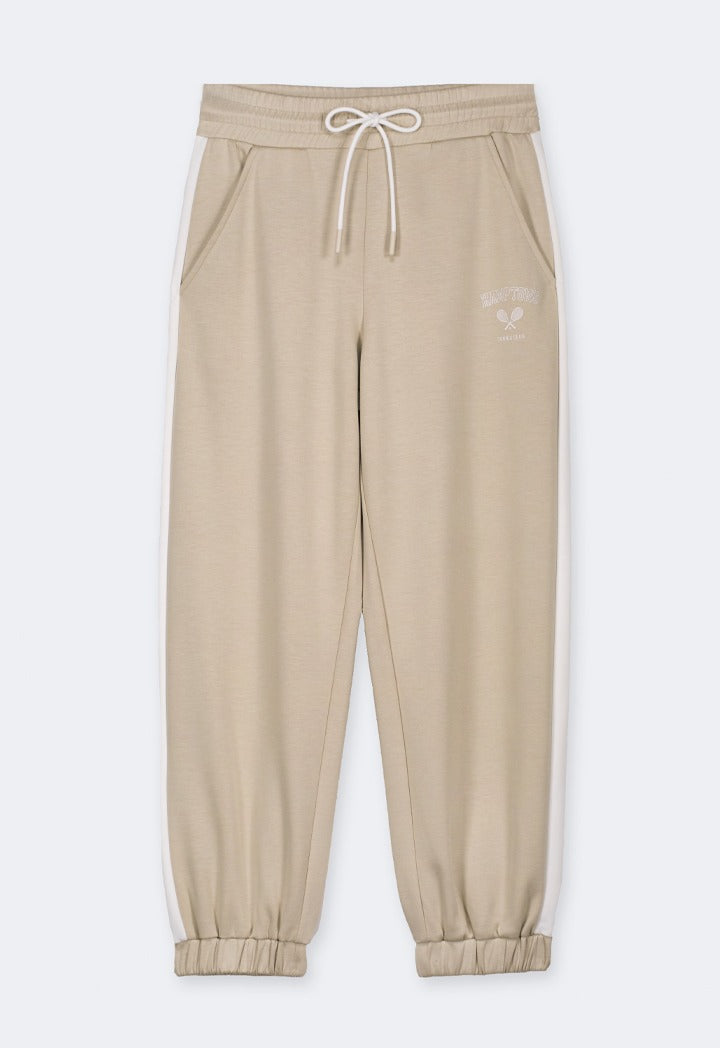 Hope Gathered Hems Sweatpants Beige