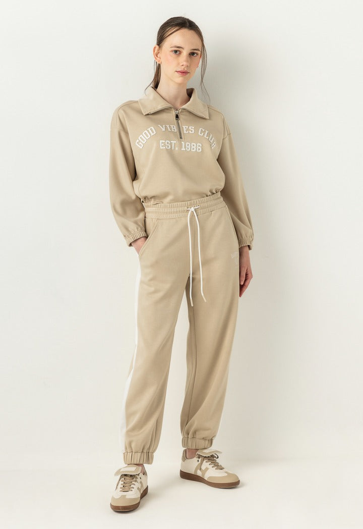 Hope Gathered Hems Sweatpants Beige