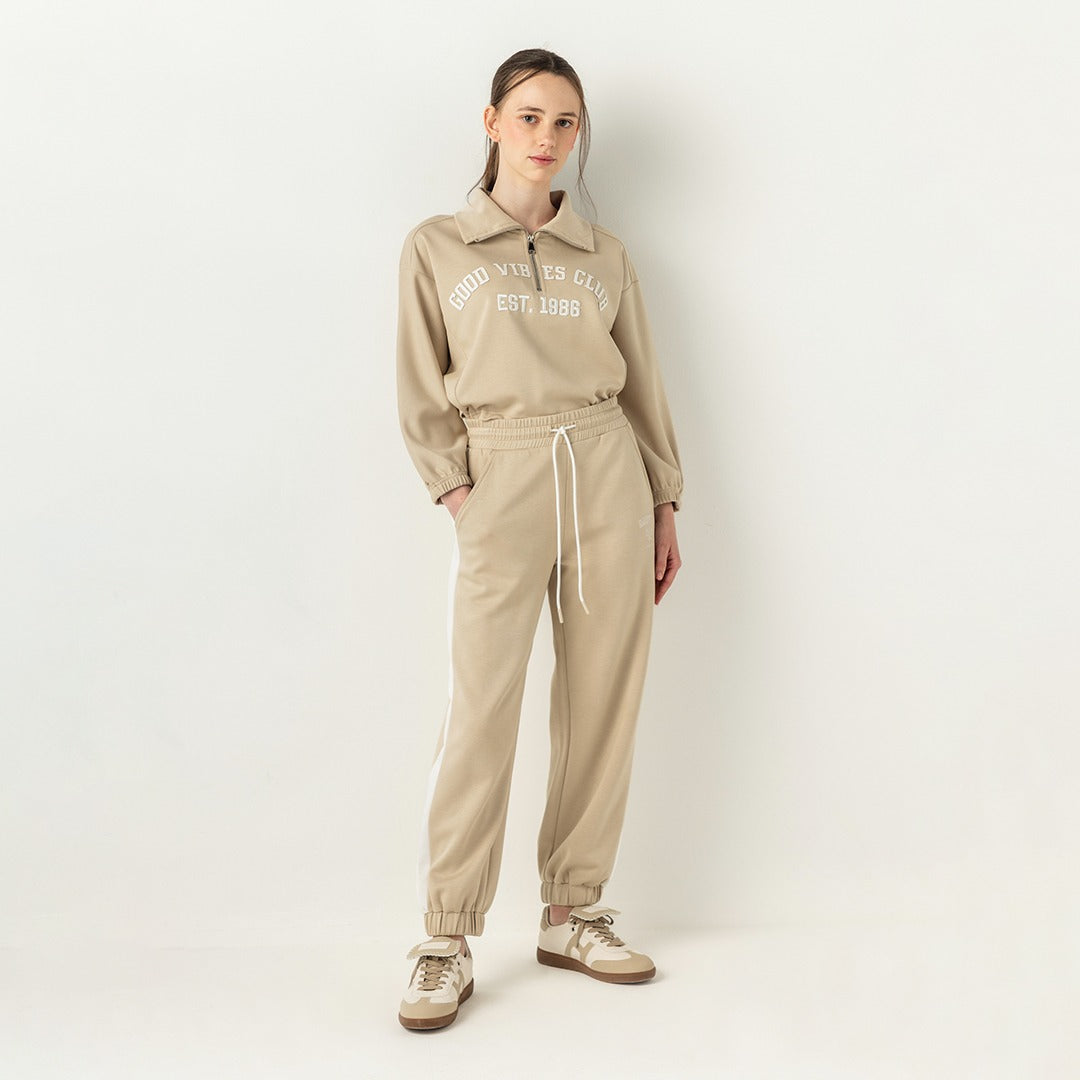 Hope Gathered Hems Sweatpants Beige