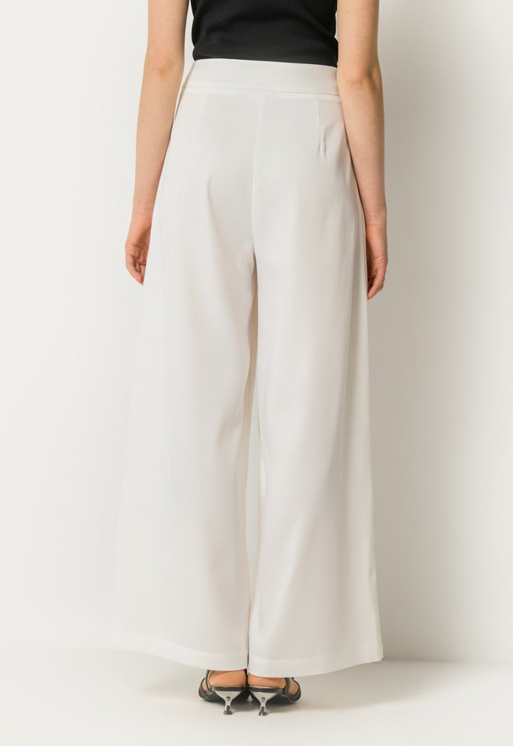 Crystal Embellished Trousers Off White