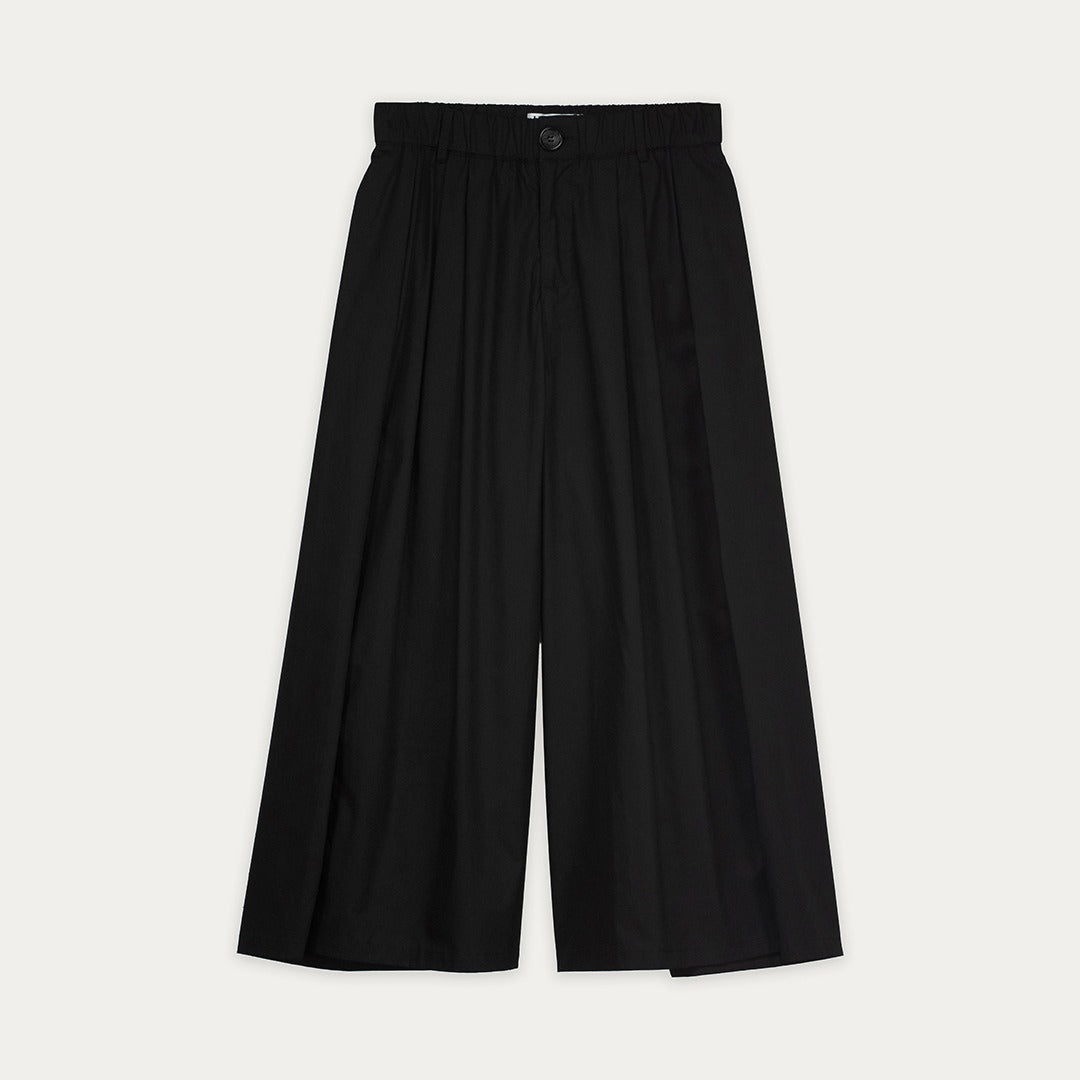 High Waist Wide Leg Solid Trousers