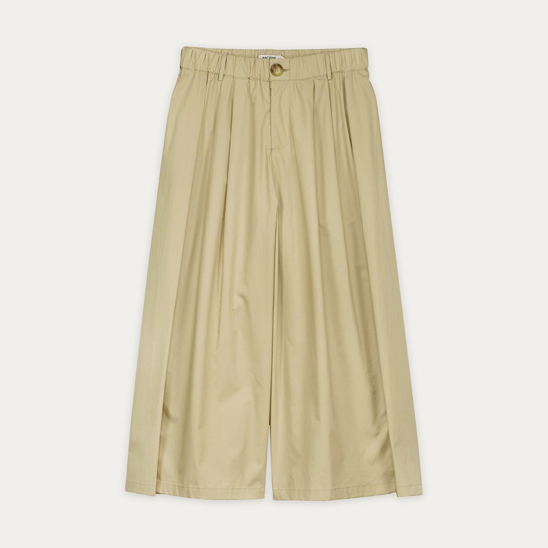 High Waist Wide Leg Solid Trousers