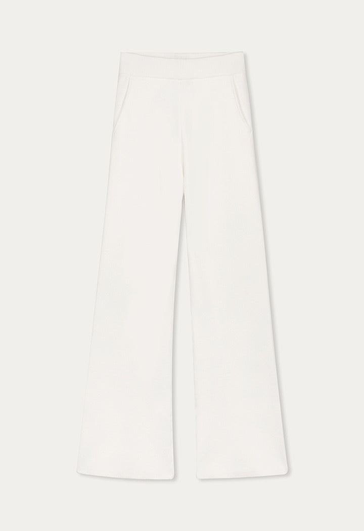 Hope Knitted Wide Leg Sweatpants Off White