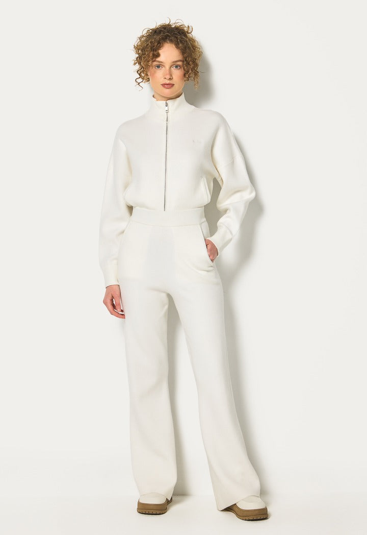 Hope Knitted Wide Leg Sweatpants Off White