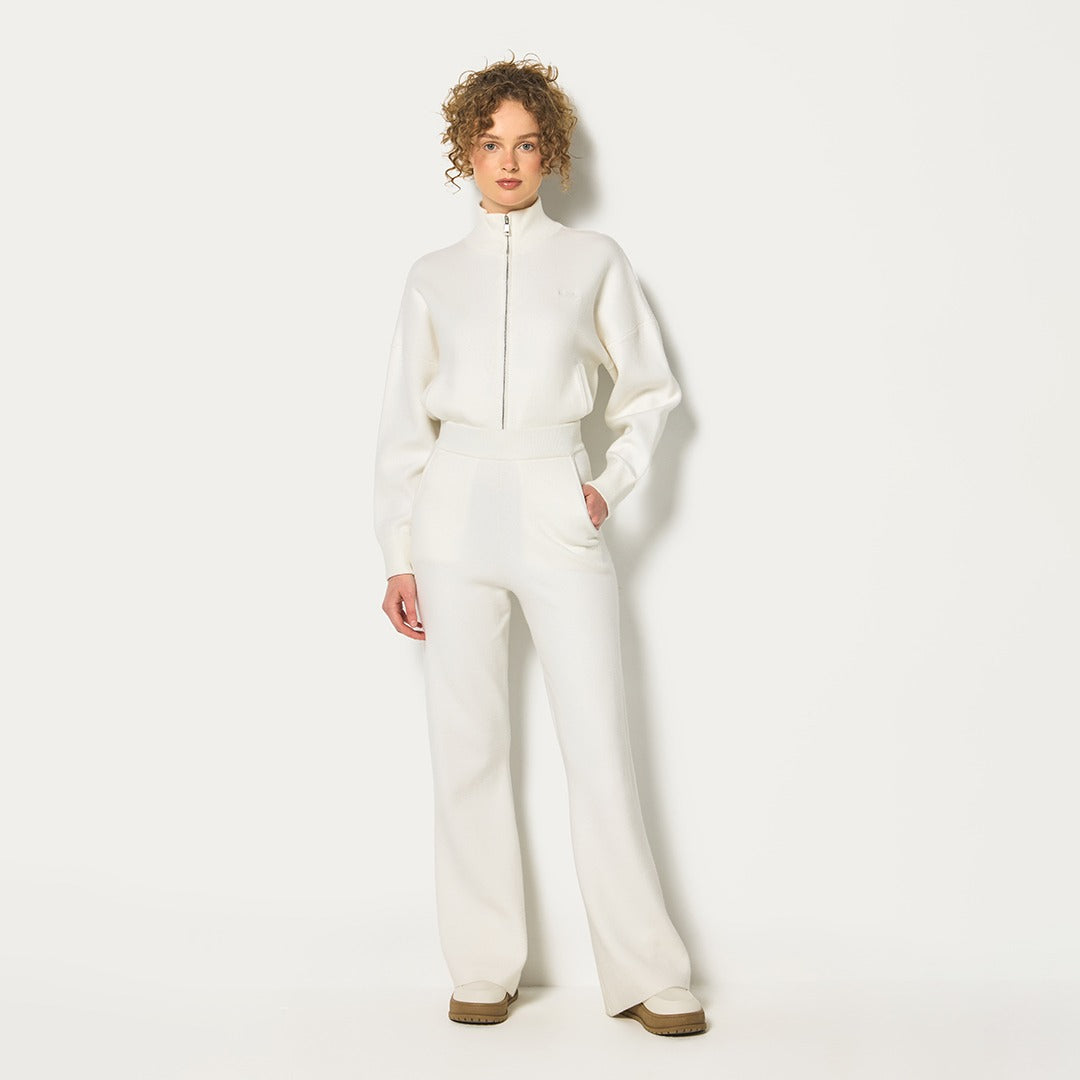 Hope Knitted Wide Leg Sweatpants Off White