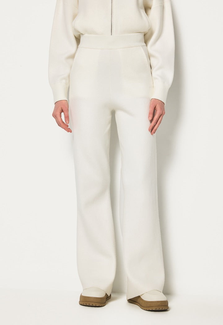 Hope Knitted Wide Leg Sweatpants Off White