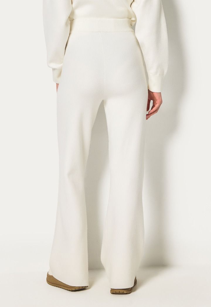 Hope Knitted Wide Leg Sweatpants Off White