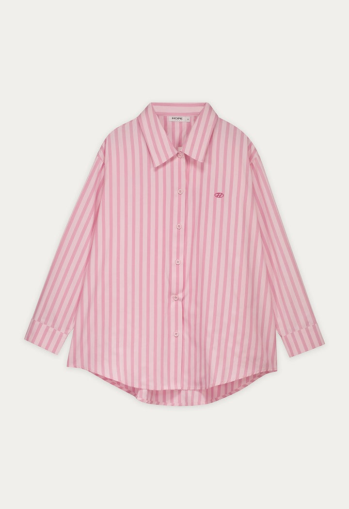 Drop Shoulder Striped Shirt