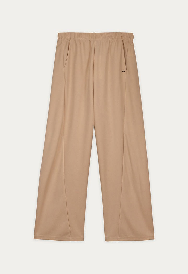 High Waist Wide Leg Solid Trousers