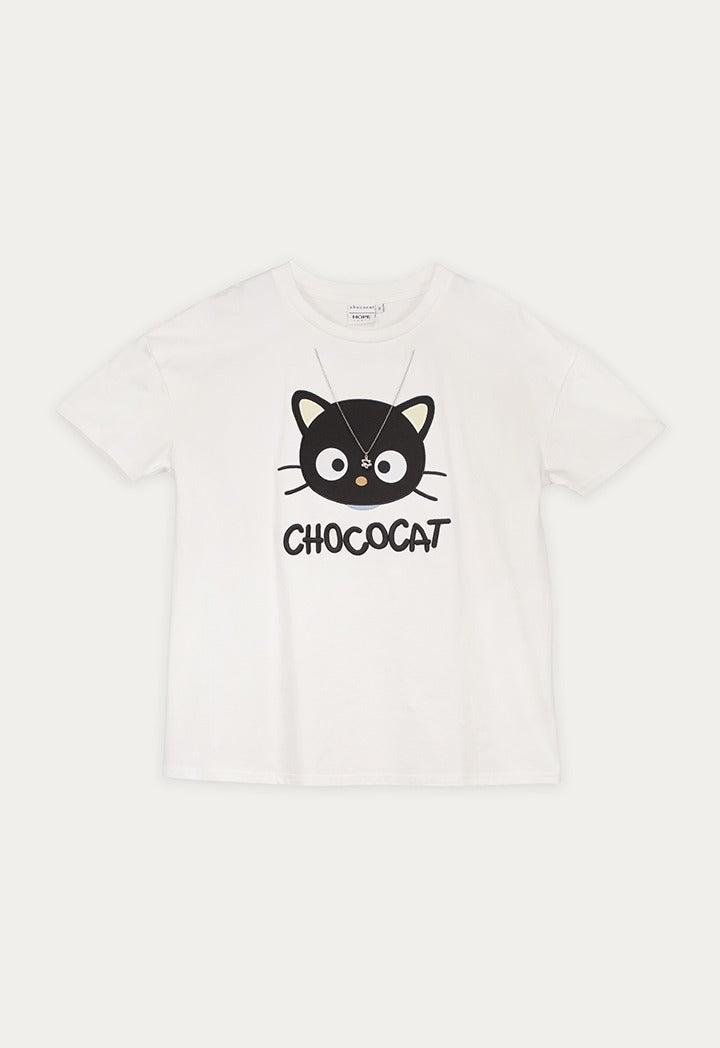 Chococat Patch Top with Detachable Chain