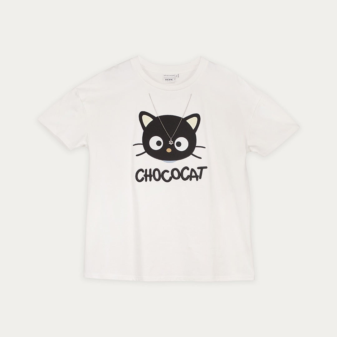 Chococat Patch Top with Detachable Chain