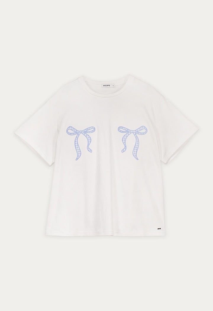 Bow Patches Relaxed Fit Top