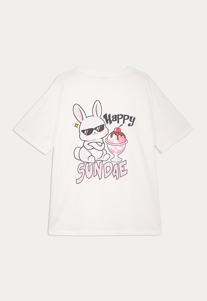 Oversize Printed Top